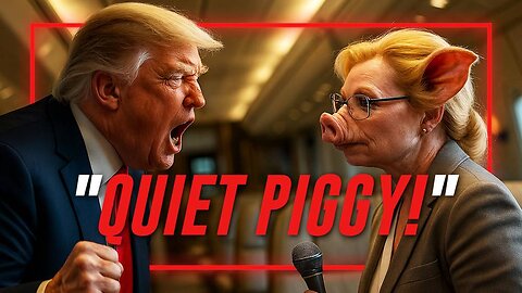 VIDEO: "Quiet Piggy!" Trump Shushes Obnoxious Reporter On Air Force One After