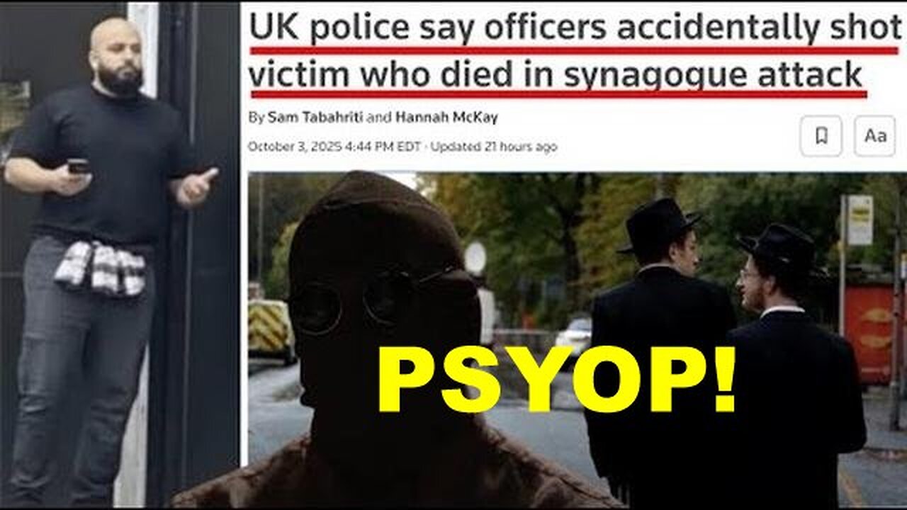 Call: UK Synagogue Stabbing Psyop! Killer Named Jihad Stabs 2...