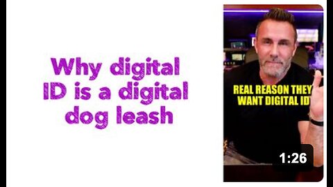 Why digital ID is a digital dog leash. 🎯