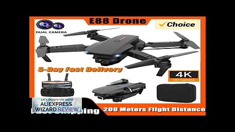 E88Pro RC Drone 4K Professinal With 1080P Wide Angle Dual HD Camera Review