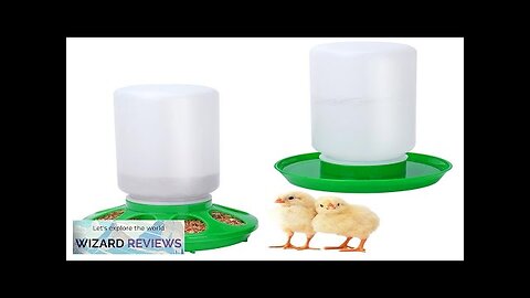 1L Automatic Chicken Water Feeder Bucket Bird Feeding Bowl Chicken Food Water Review