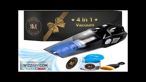 4 in 1 Handheld Car Vacuum Cleaner Cordless Portable Car Vacuum Review