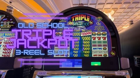 Old School Triple Jackpot 3-Reel 🌴🎰🌴