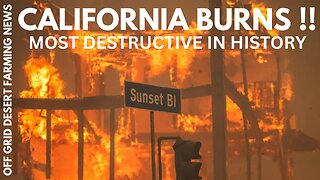 BREAKING NEWS: CALIFORNIA BURNS !! MOST DESTRUCTIVE FIRE IN HISTORY: ZERO CONTAINED !! A LIVING HELL