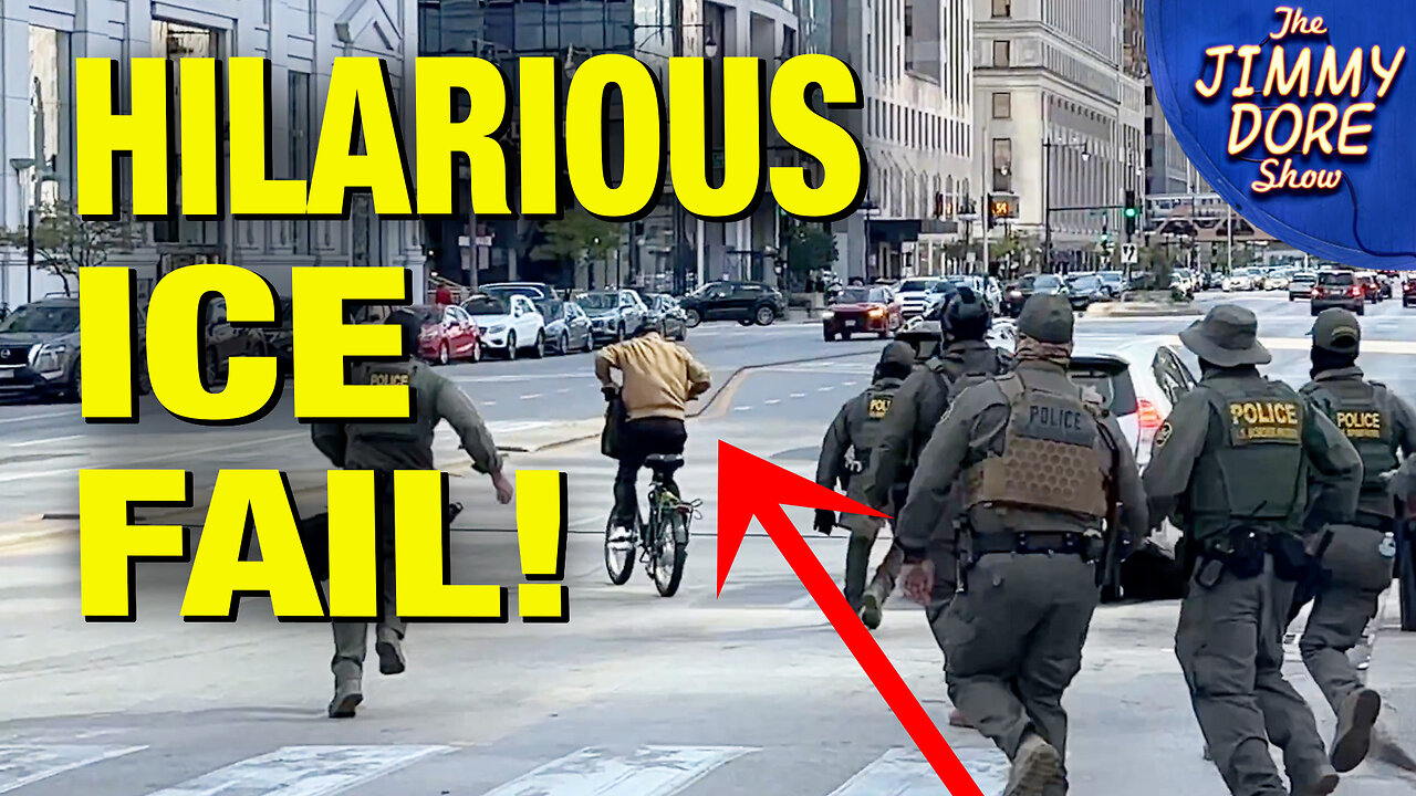 Militarized ICE Agents FOILED By Food Delivery Biker!