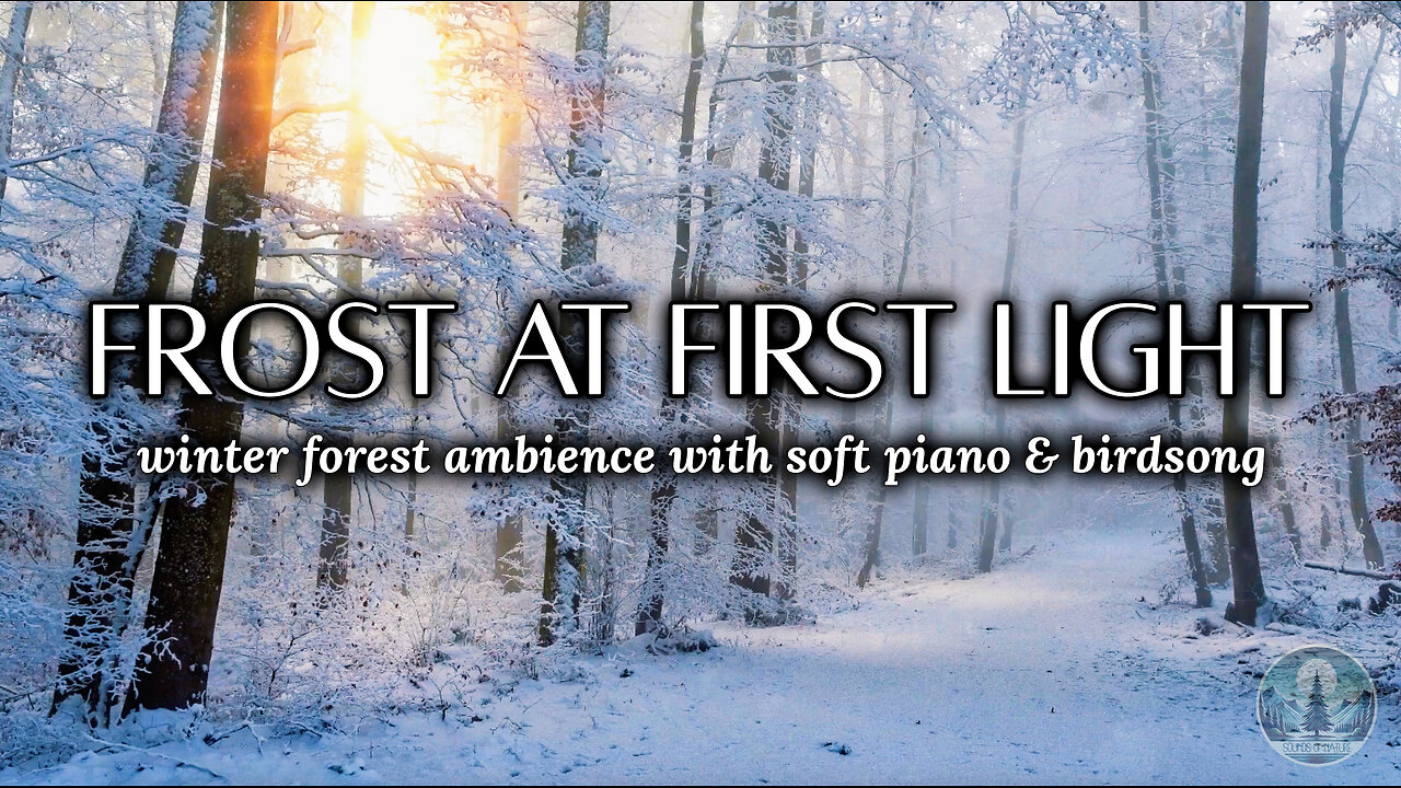 Winter Forest Ambience with Soft Piano & Bird Sounds for Relaxation ❄️🐦🎶 | Sounds of Nature