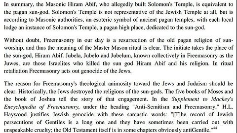 A MASONIC VIDEO OF SUN WORSHIPPERS USING THE ROTHSCHILDS TO TAKE ATTENTION AWAY FROM THE TEMPLAR BANKERS - King Street News