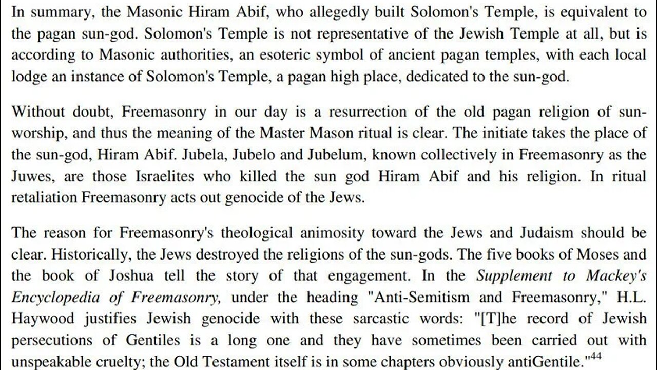 A MASONIC VIDEO OF SUN WORSHIPPERS USING THE ROTHSCHILDS TO TAKE ATTENTION AWAY FROM THE TEMPLAR BANKERS - King Street News