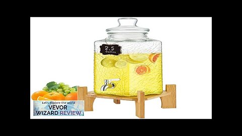 VEVOR Beverage Dispenser 2.5 Gallon Drink Dispensers for Parties Glass Juice Dispenser Review