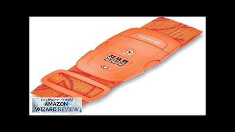 Samsonite Luggage Strap Orange Tiger Combination Lock Review