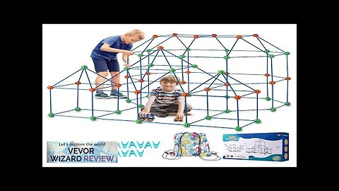 VEVOR Tent Fort Building Kit for Kids STEM Construction Toy Set Castle Review