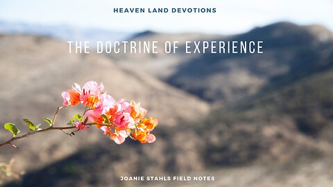 Heaven Land Devotions - The Doctrine of Experience