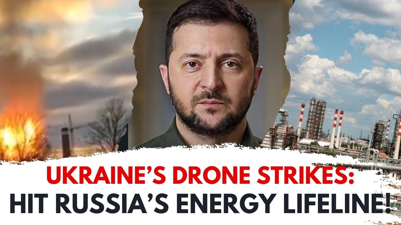 BREAKING: Ukraine's Drone Attack Sparks Huge Fire in Russia!