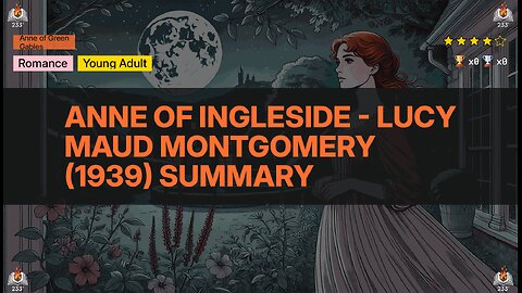 Anne of Ingleside - Lucy Maud Montgomery (1939) Summary (Anne of Green Gables - 6)