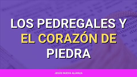 🪨 Los pedregales y el corazón de piedra | Marcos 4:16-17; Ezequiel 11:17-20
