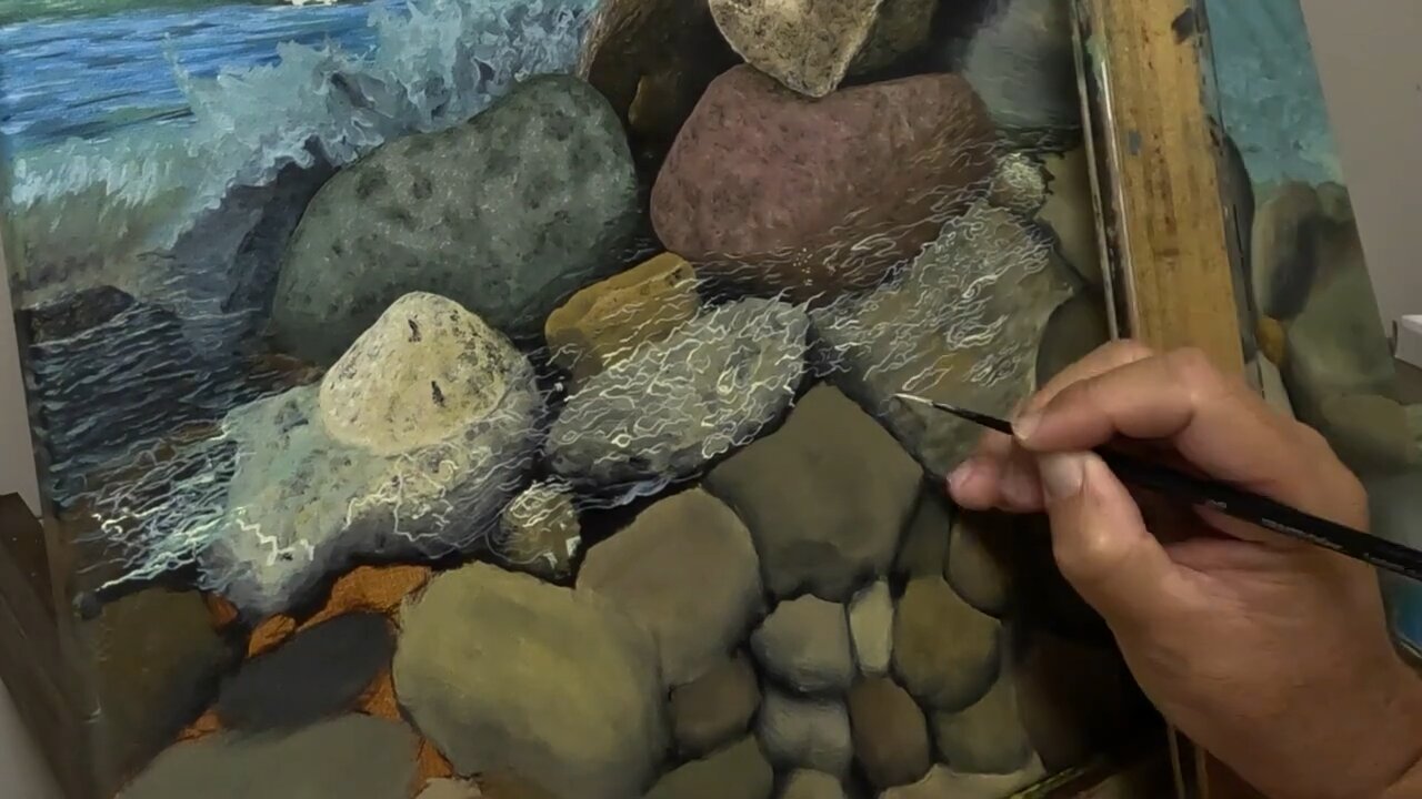 Mackinac Rocks | Relaxing Art Time-lapse