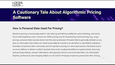 Algorithmic Pricing and the American Social Credit Score