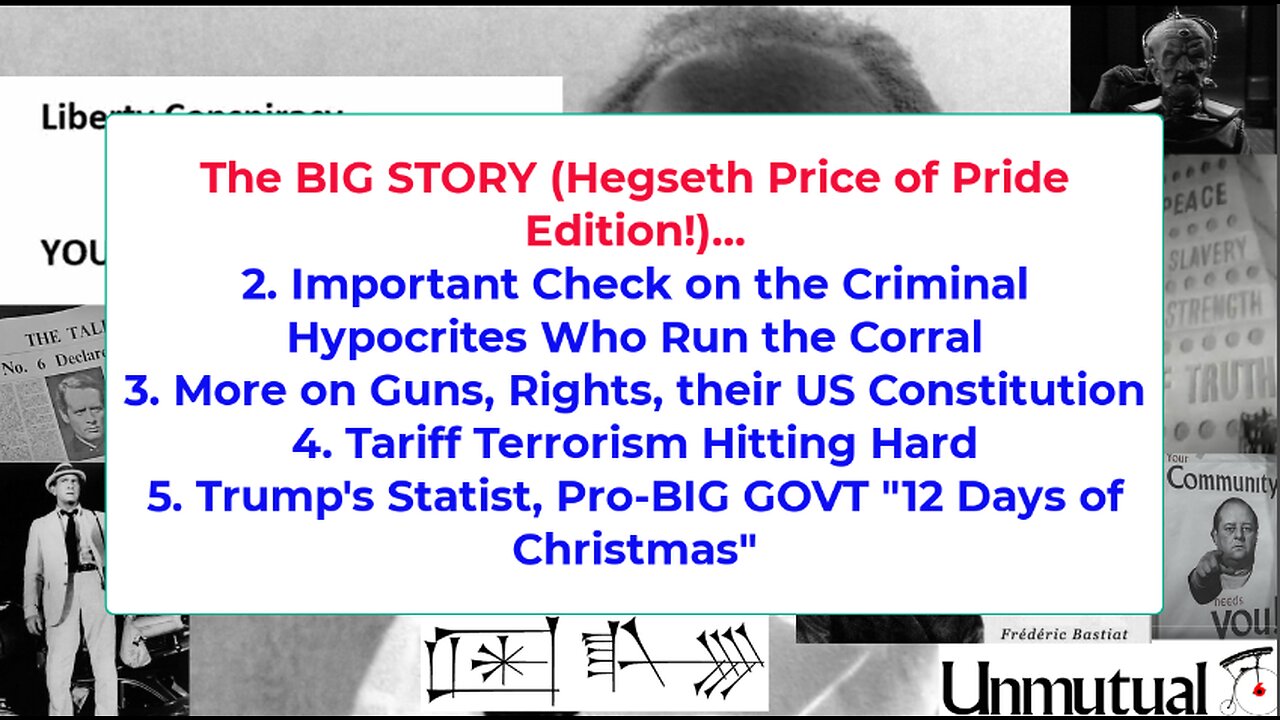 Liberty Conspiracy LIVE 12-16-25 US War Crimes, Trump's Pro-Govt Christmas, EU Vampires