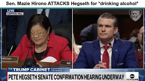 Sen Mazie Hirono ATTACKS Hegseth for drinking alcohol