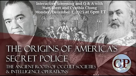 Movie Nights with Matt: The Origins of America's Secret Police: Ancient Roots of Occult Societies & Intelligence Operations