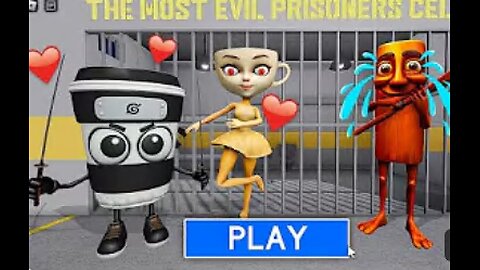 CAPPUCCINO ASSASSINO FALL IN LOVE WITH BALLERINA CAPPUCCINA Scary Prison Obby (#Roblox)