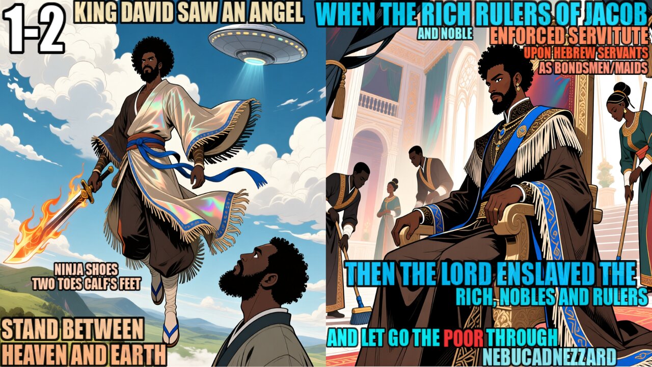 Angel Stand Between Heaven And Earth, Rulers Of Jacob Enslaved For Making BondMenWomen Of Israel 1-2