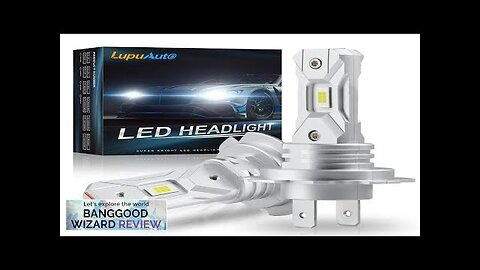 2 X Non-Fan H7 12V Car LED Headlight Bulb 6000K White Light Review