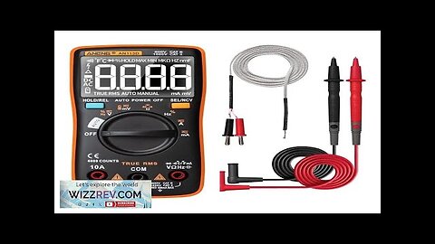 ANENG AN113D Intelligent Auto Measure True- RMS Digital Multimeter 6000 Counts Resistance Review