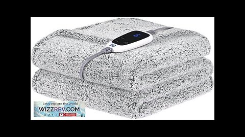 SEALY Electric Blanket Heated Throw 50"x60" Soft Double Sherpa Super Cozy Review