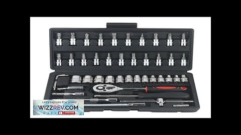 46pcs Car Repair Tool Kit 1/4-Inch Socket Set Car Repair Tool Ratchet Review