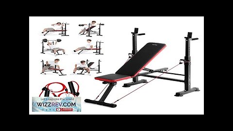 Weight Bench Sit up Bench for Home Gym Strength Training Adjustable Foldable Review