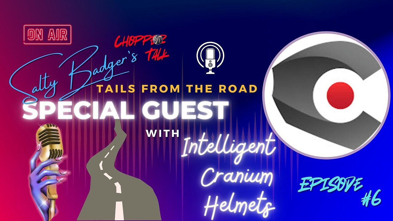 Salty Badgers Chopper Talk Tails of the Road Episode #6 W/ CEO of ICR Helmets #motorcycle #interview