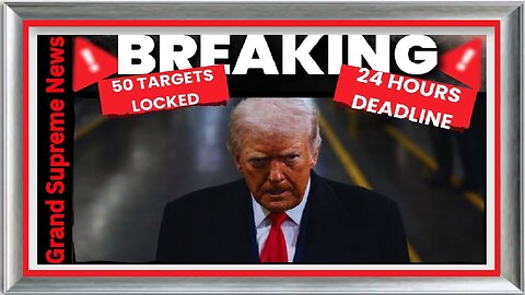 BREAKING NOW! US MILITARY ACTION COULD COME WITHIN 24 HOURS, US PRESIDENT GIVEN MAP OF 50 TARGETS