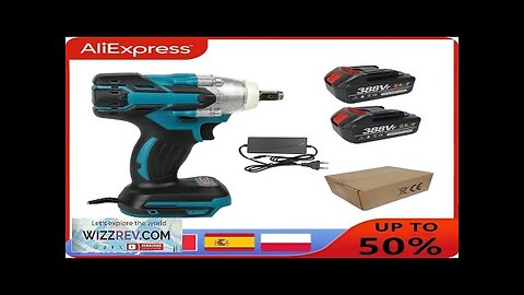 18V 2 In 1 Brushless Cordless Electric Impact Wrench 1/2Inch Power Tools Review