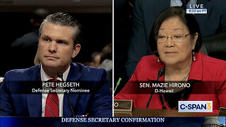 The Unhinged Line Of Questioning Of Pete Hegseth From Sen. Mazie Hirono