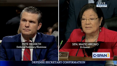 The Unhinged Line Of Questioning Of Pete Hegseth From Sen. Mazie Hirono