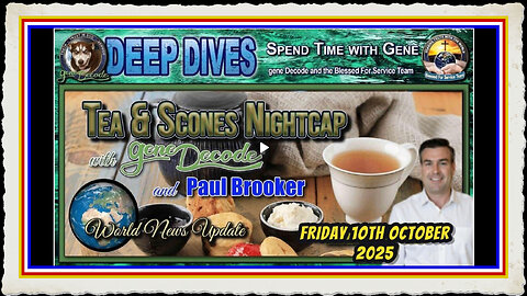 TEA SCONES WITH GENE DECODE PAUL BROOKER - 10TH OCTOBER