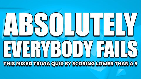 Challenging Knowledge Quiz