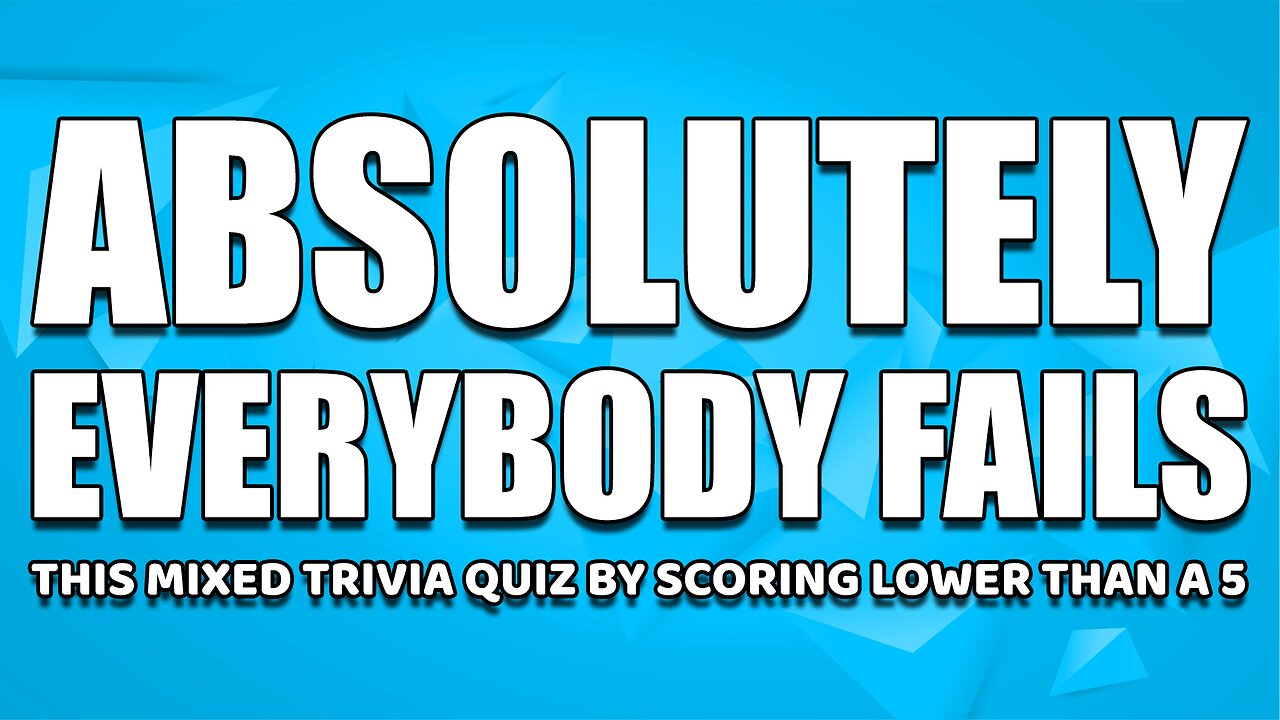 Challenging Knowledge Quiz