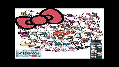 50pcs Cute Cartoon Hello Kitty Stickers for Kids Teens White Kitty Stickers Review