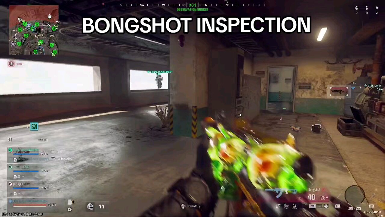 BONGSHOT INSPECTION ON WARZONE