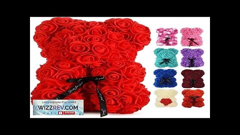 New Artificial Flower Eternal Rose Teddy Bear for Mom Mother's Day Birthday Review