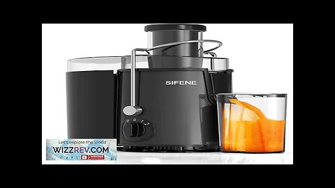 SiFENE Juicer Machines Big Mouth Large 3” Feed Chute for Whole Fruits Review