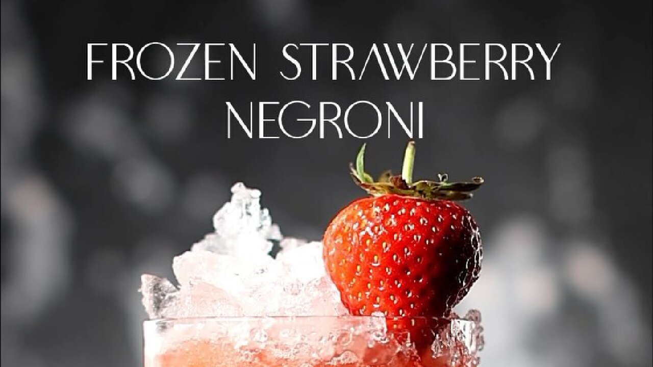 COCKTAIL FROZEN STRAWBERRY NEGRONI