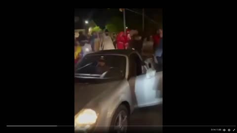 Large Group Of What Appears To Be Hispanic Men Attack White Woman Because She Has Nice Car