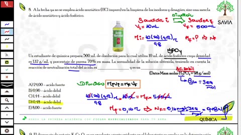 SAVIA REPASO 2025 - 2 | Semana 09 | Química S1
