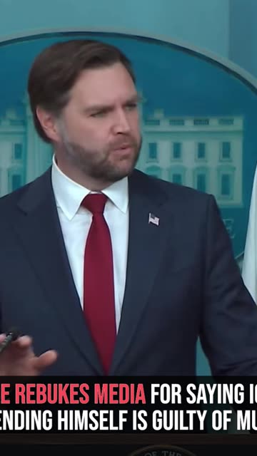 JD Vance Rebukes Media for Saying ICE Agent Defending Himself Is Guilty of Murder