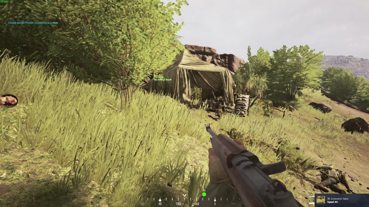 NCO M1 Carbine Iwo Jima FOB Camp - Squad 44 Gameplay