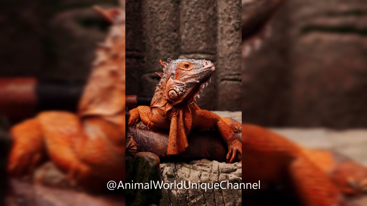 Orange Iguana | Iguana Laranja