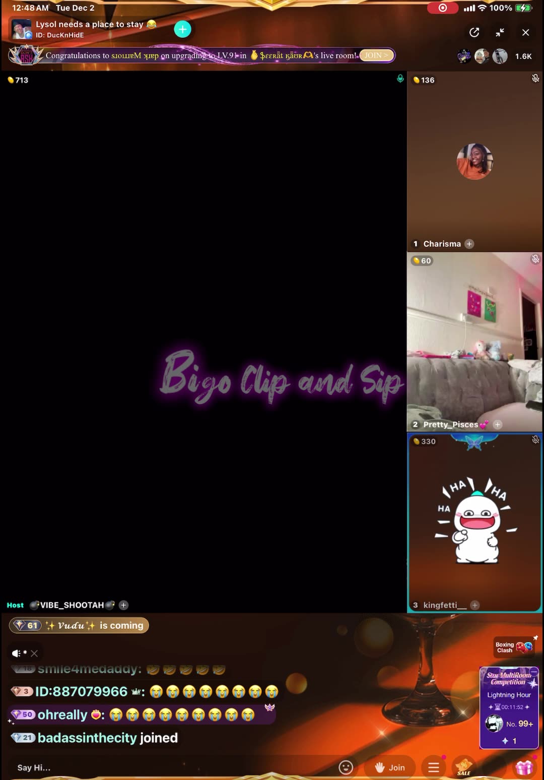 CeeCees friend Vibe comes forward with texts between her n Lionel 12/1/25 #bigoclipandsip